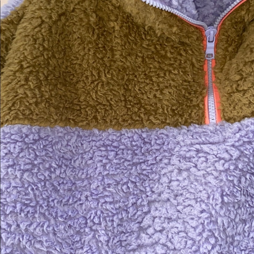 Gap Colorblock Sherpa Half Zip Pullover Nwot - image 2